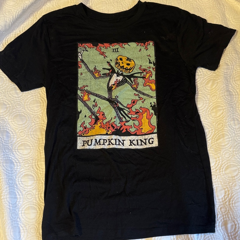 Jack Skellington Pumpkin King Black Graphic Tee by Disney